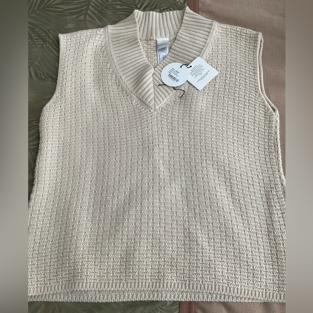 NWT Pexioto Off White Knit Vest